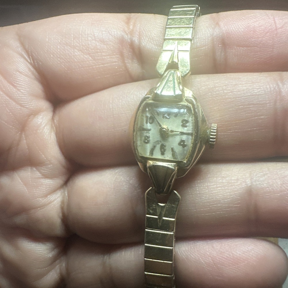Works VTG 1952 Bulova L2 Art Deco 10k RGP 21J Ladies Cocktail Watch Manual Wind